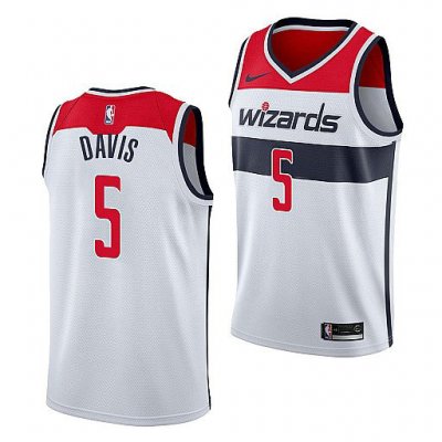 Maillot de Basket #5 Davis Washington Wizards Blanc